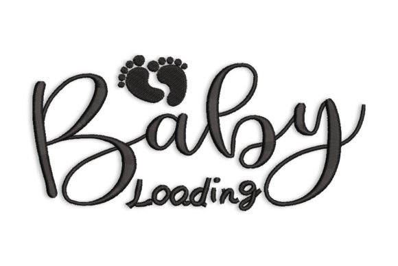 Baby Loading: A Playful Embroidery Design for Craft Fair Success
