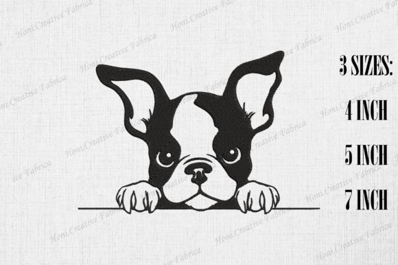 Cute Boston Terrier Dog Peeking Wall Review