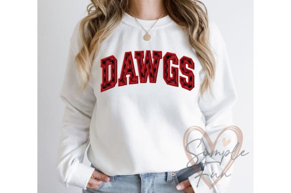 Dawgs Applique: A Bold Embroidery Design for Boutique Apparel