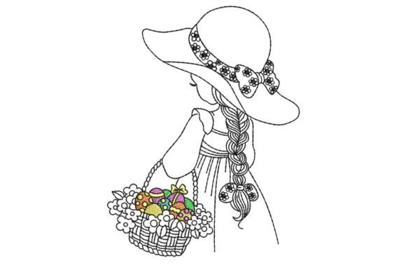 Girl with Easter Eggs Embroidery Review