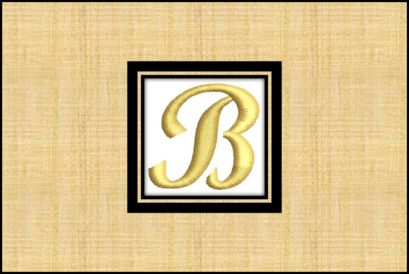 Gold Font-B: A Bold Embroidery Design for Craft Fair Success