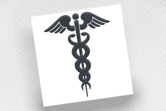 Medical Caduceus Embroidery Design Review