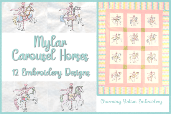 Mylar Carousel Horses: A Sparkling Addition to Your Embroidery Projects