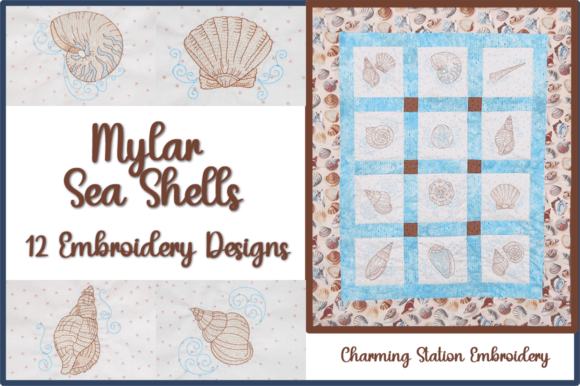 Mylar Sea Shells: A Sparkling Addition to Seasonal Embroidery Projects