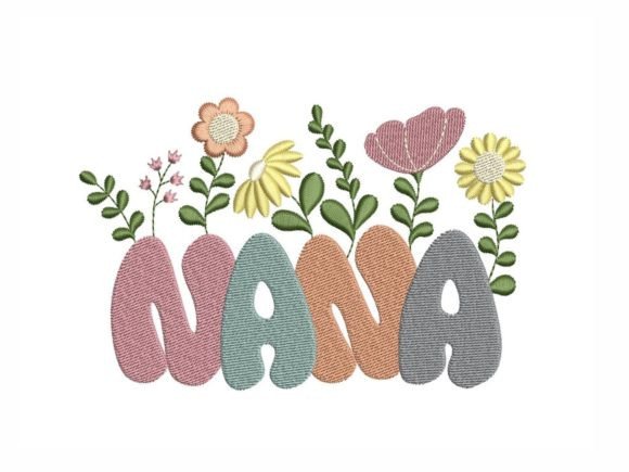 Nana Flower Embroidery Design Review for Boutique Sweatshirts