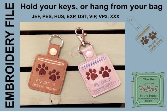 Pet Paws Pet Home Alone Key Fob