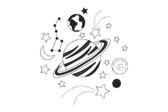 Planet Space Embroidery Design Review