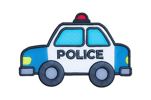 Police Car Embroidery Design Review for Etsy and Small Shop Sellers