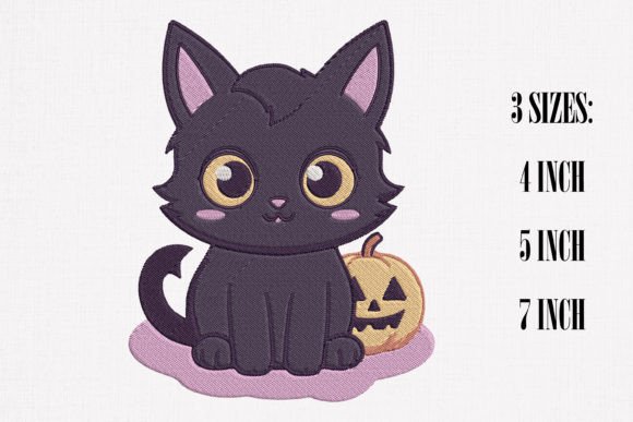 Pumpkin and Black Cat Embroidery Design Review for Craft Fairs