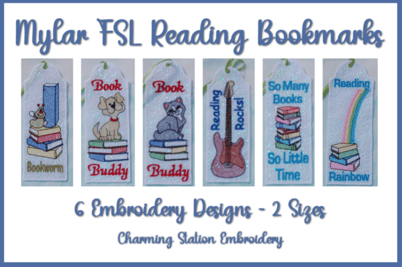 Review of Mylar FSL Bookmarks Reading for Personalized Embroidery Gifts