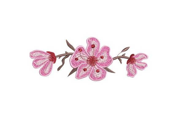 Sakura Flower and Buds: A Versatile Border Design for Craft Fair Success