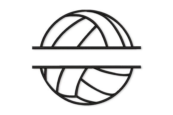 Split Volleyball Embroidery Design Review