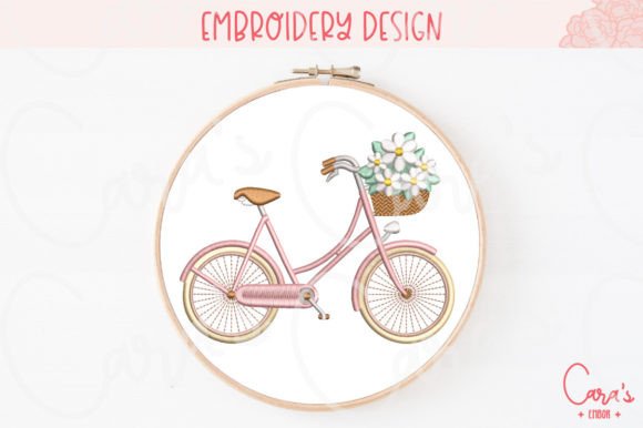 Spring Bicycle Embroidery Design Review for Craft Fair Success