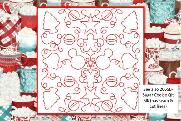 Sugar Cookie Quilt Block: A Nostalgic Holiday Embroidery Design