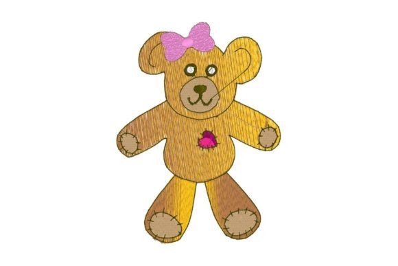 Sweet Teddy Girl Applique Review for Personalized Embroidery Gifts